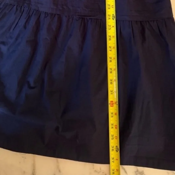 Quince Classic Cotton Navy Poplin Maxi Skirt size medium EUC - Picture 12 of 13